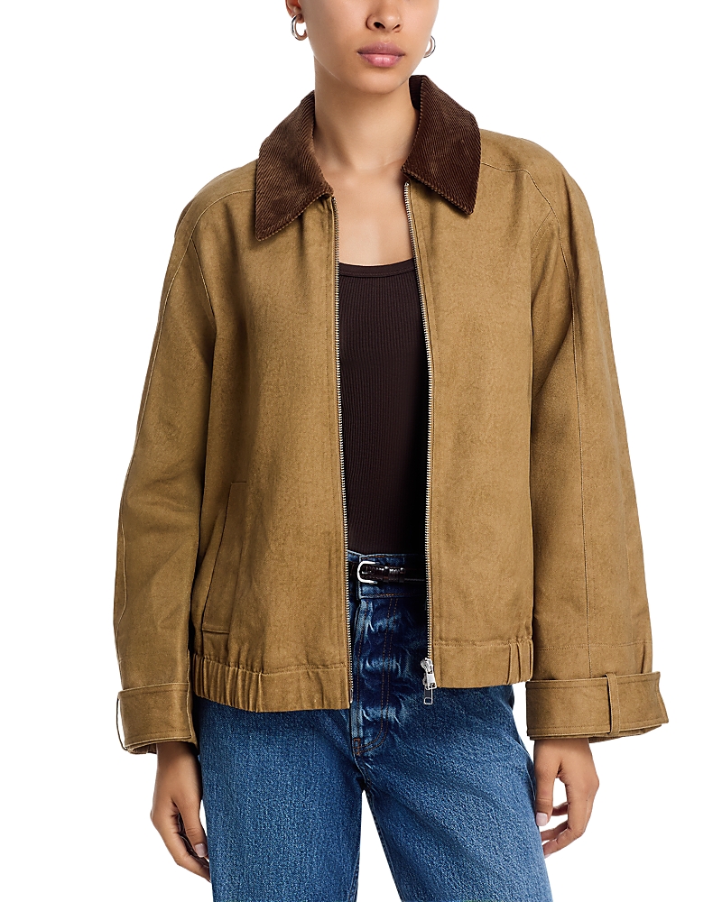 Rails York Zip Front Jacket In Yellow