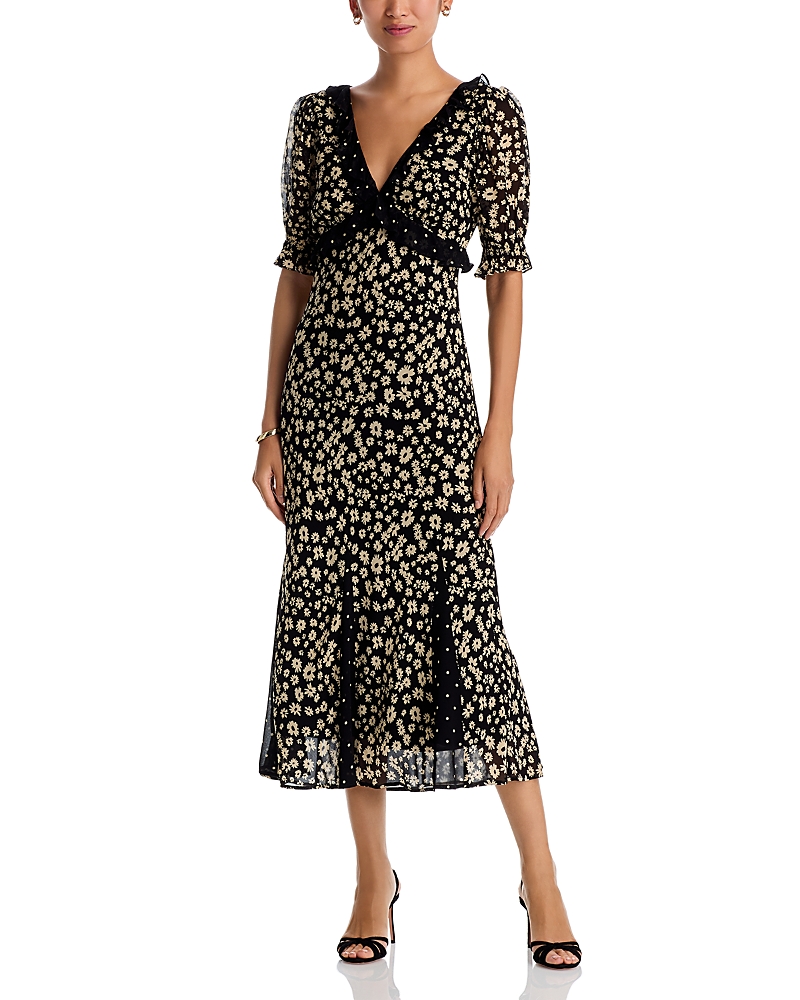 Rails Annmarie Dress Daisy Dot Combo In Black
