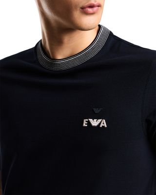 Striped Crewneck Piqu&eacute; Tee