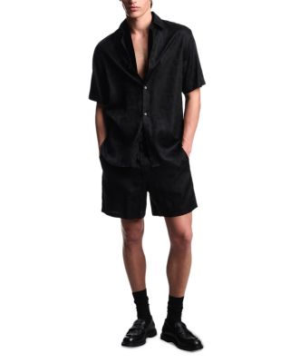 Zig Zag Jacquard Regular Fit Button Down Shirt