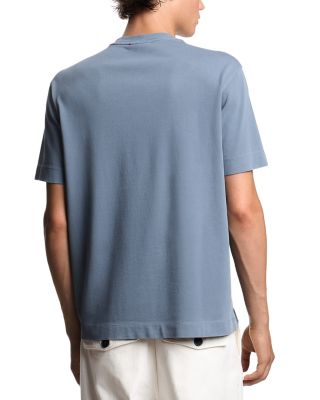 Jersey Tee With Leather Logo Patch