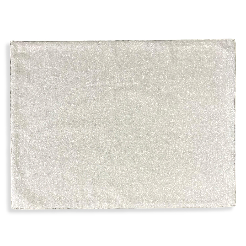 Aman Imports Ivory Shimmer Placemat In White