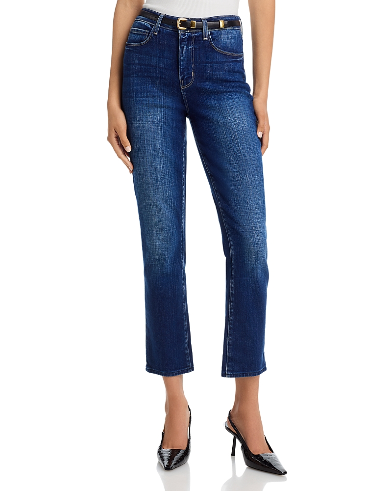 L Agence Sada High-rise Cropped Jean In Sequoia In Blue