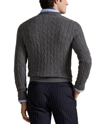 Cashmere Cable Knit Crewneck Sweater