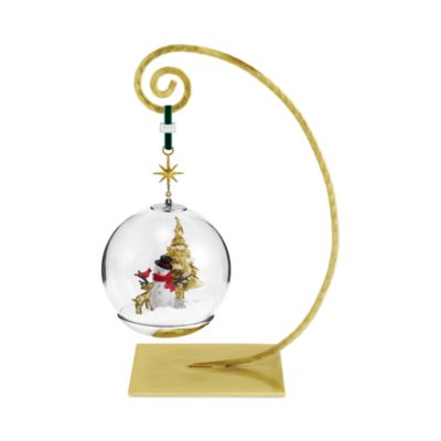 Snowman and Friends Snow Globe Ornament