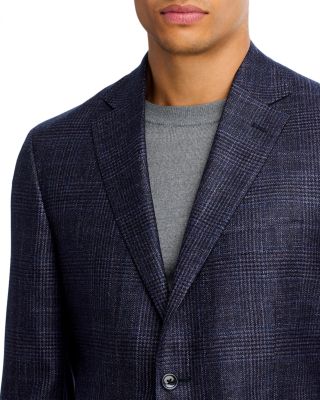 Loro Piana Wool, Silk & Cashmere Fabric Plaid Unstructured Regular Fit Sport Coat - Exclusive