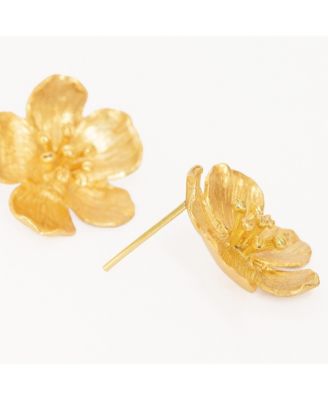 Buttercup Flower Stud Earrings