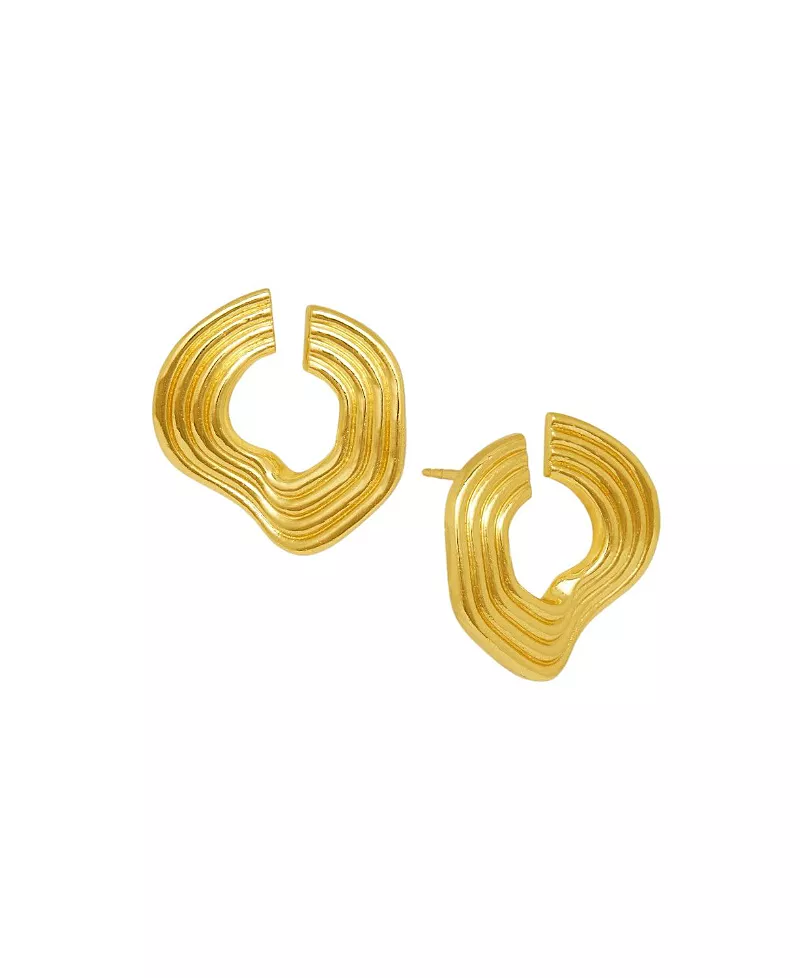 Ottoman Hands Nara Wave Stud Earrings