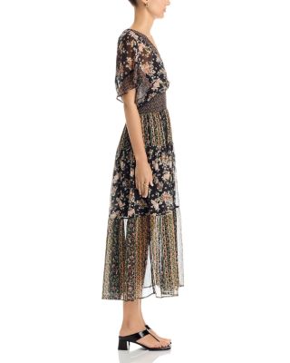 Kimono Short Sleeve Midi Dress