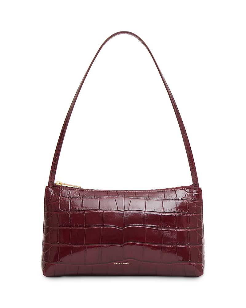 Mansur Gavriel Gaia Shoulder Bag In Burgundy