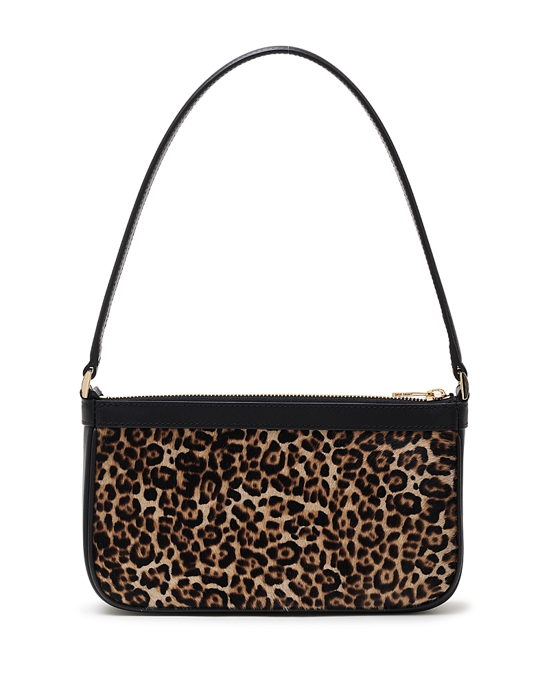 Anine Bing Mini Elly Leopard-print Shoulder Bag In Brown
