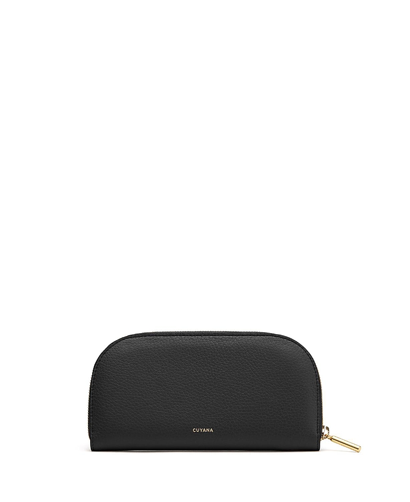 Cuyana Curved Zip Wallet In Black