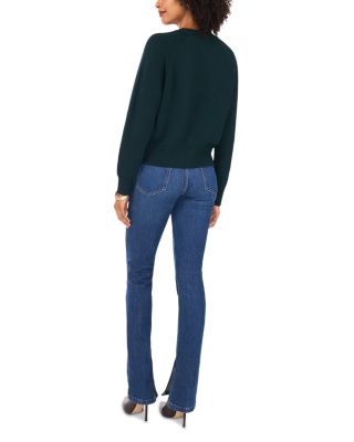 Raglan Sleeve Crewneck Cardigan