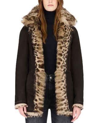 Milky Way Reversible Shearling Coat