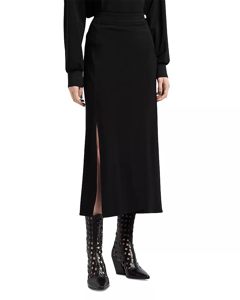 Emporio Armani Side Slit Midi Skirt