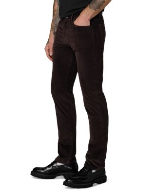 The Brixton Slim Straight Fit Corduroy Pants in Wren Brown