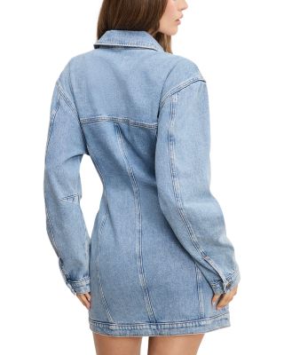 Barrel Long Sleeve Mini Dress