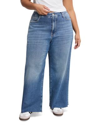 Good Skate Cropped Wide Leg Jeans in Indigo1005