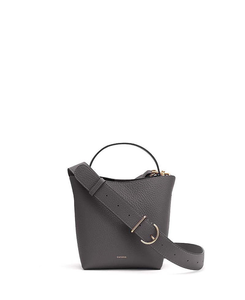 Cuyana Mini Linea Bucket Bag In Gray