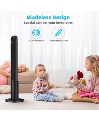 42'' Smart Display Panel 12H Timer Tower Fan with Remote