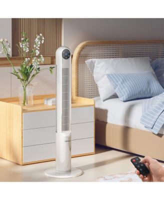 42'' Smart Display Panel 12H Timer Tower Fan with Remote