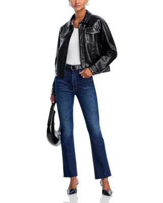 The Hustler Flood Fray High Rise Jeans in Kicks And Riffs