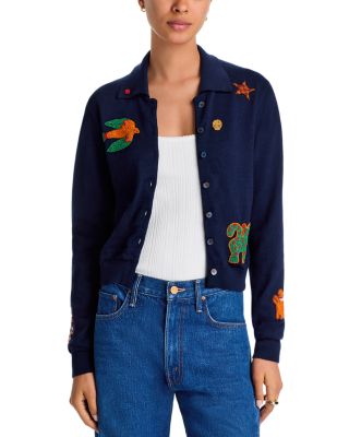 The Racquet Wool Cardigan