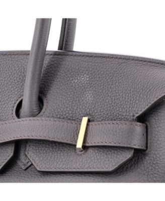 Birkin 35 Handbag Grey Togo with Gold Hardware