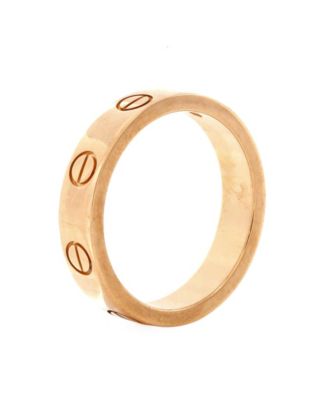 Love Wedding Band 1 Diamond Ring 18K Rose Gold with Diamond