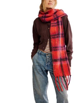 Highland Plaid Skinny Scarf