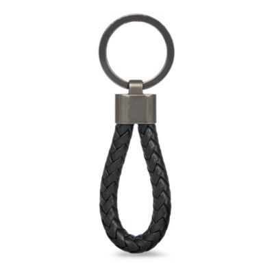 Braided Leather Key Ring