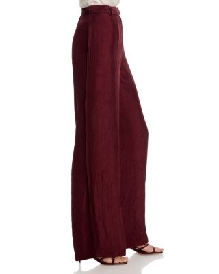 Crinkled Satin Trousers