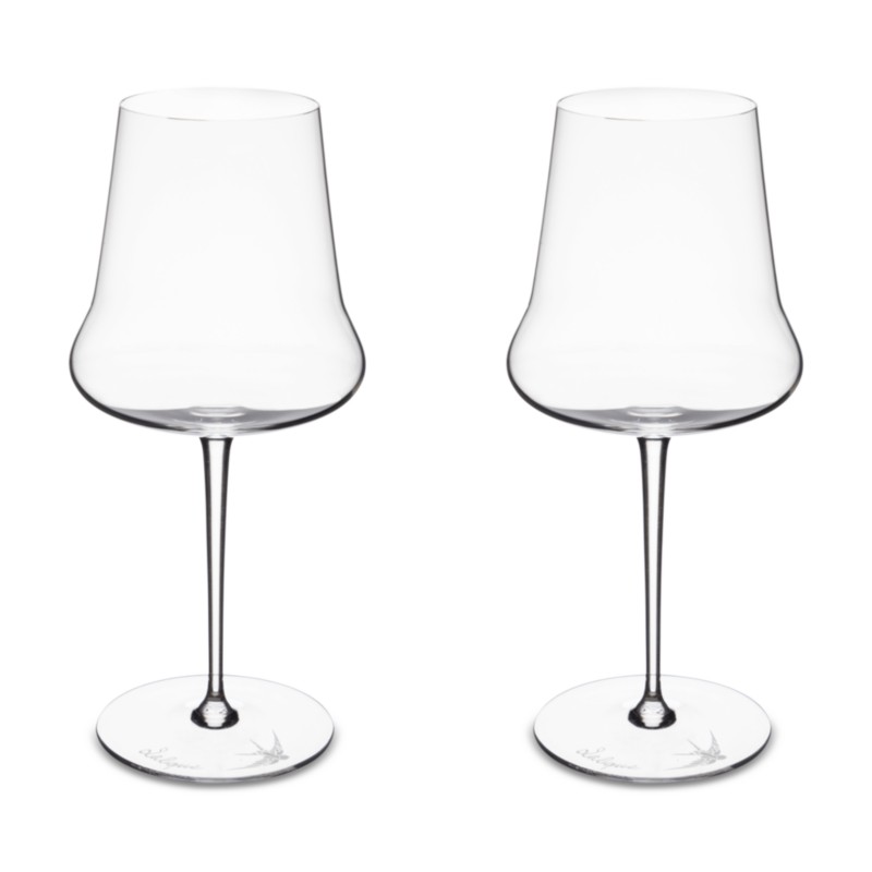 Lalique 1er Cru Wine Glasses, Set of 2 in Clear