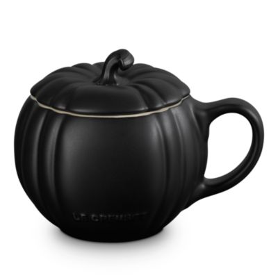 Stoneware Pumpkin Mug with Lid