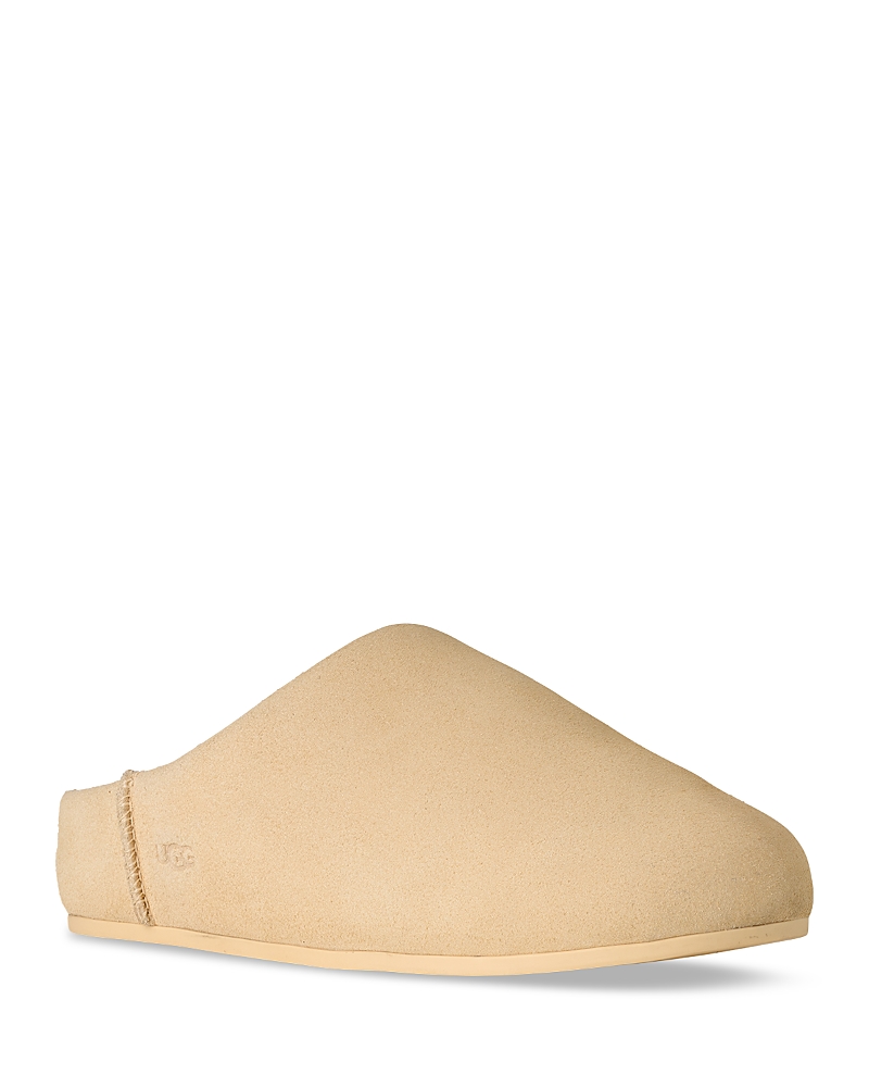 Ugg Elea Slip-on Cream Leather Slippers In Yellow