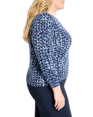 Knit Stitch Round Neck Sweater