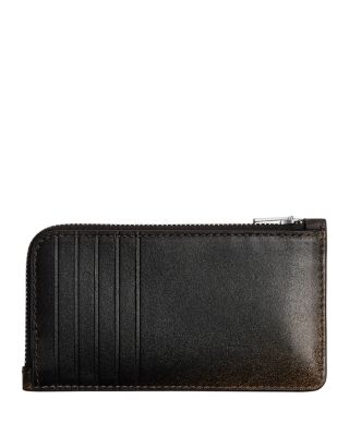 New York Leather Zip Card Case