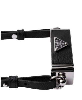 Metal and Saffiano Leather Smartphone Case