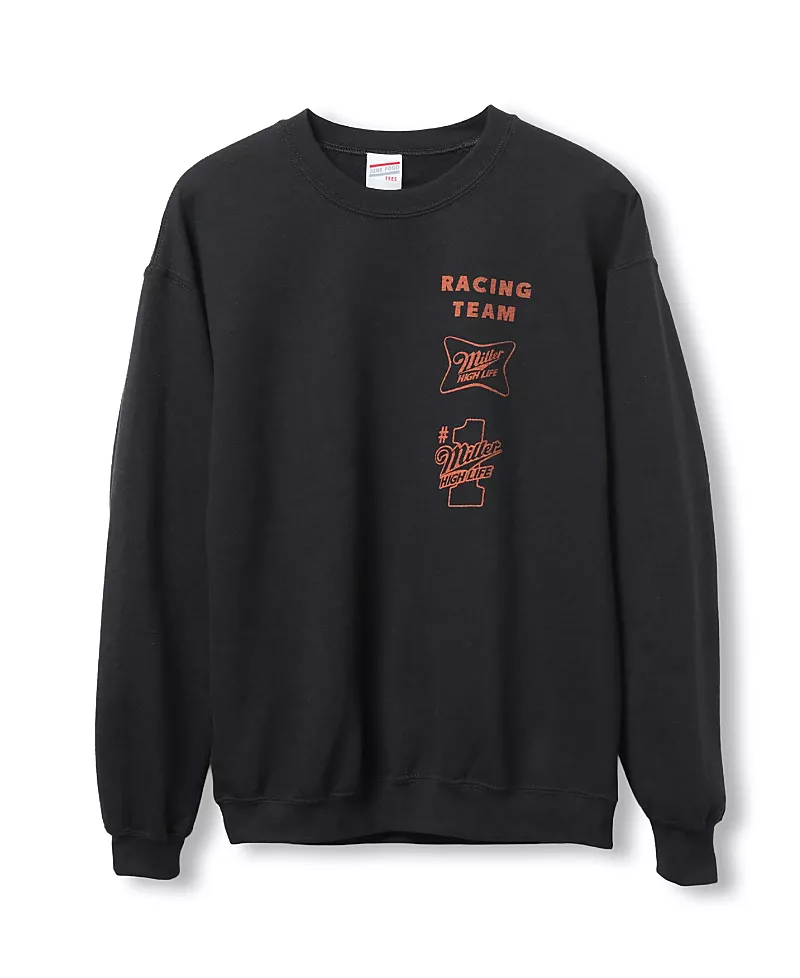Junk Food Clothing Unisex Miller High Life Racing Pit Flea Market Fleece Sweatshirts