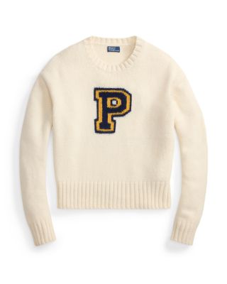 トップス 90s Polo Ralph Lauren P Logo Cotton Knit Ralph Lauren P Logo Wool Blend Crewneck Sweater | Bloomingdale's