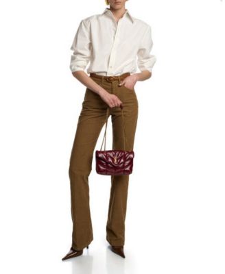 Puffer Toy Convertible Shoulder Bag in Shiny Leather