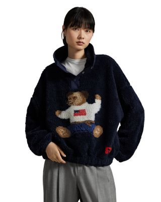 Christmas Sweater Holiday Polo Bear Fleece Sweatshirt Ralph Lauren