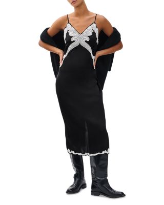 Ann Embellished Slip Dress