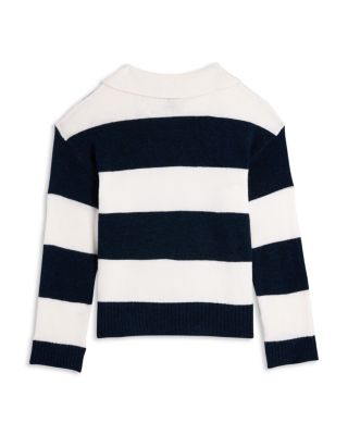 Girls' Striped Rugby Sweater, Big Kid - Exclusive