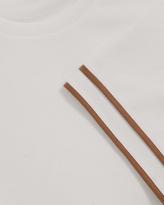 Oscar Piped Textured Crewneck Tee