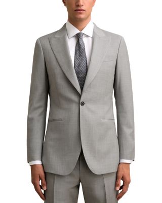 Inspire Slim Fit Peak Lapel Wool Blazer