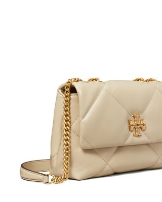 Small Kira Diamond Quilted Leather Convertible Shoulder Bag