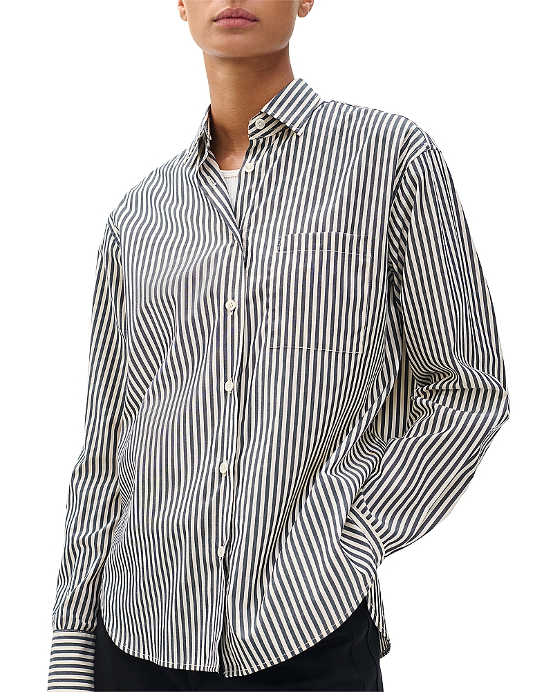 Rag & Bone Connie Striped Shirt In Multi