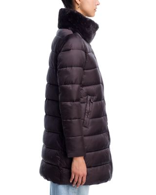 Dalea Faux Fur Trim Puffer Coat