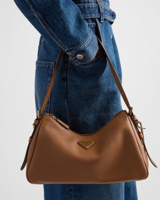 Aim&eacute;e Medium Leather Shoulder Bag